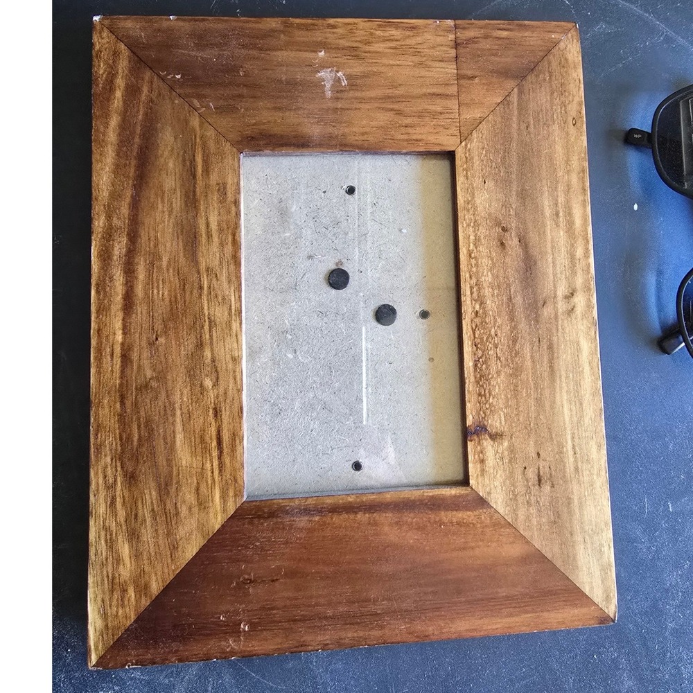 $35 Wooden Photo Frame Picture Display Standing Tabletop Decor Brown 4x6 photo